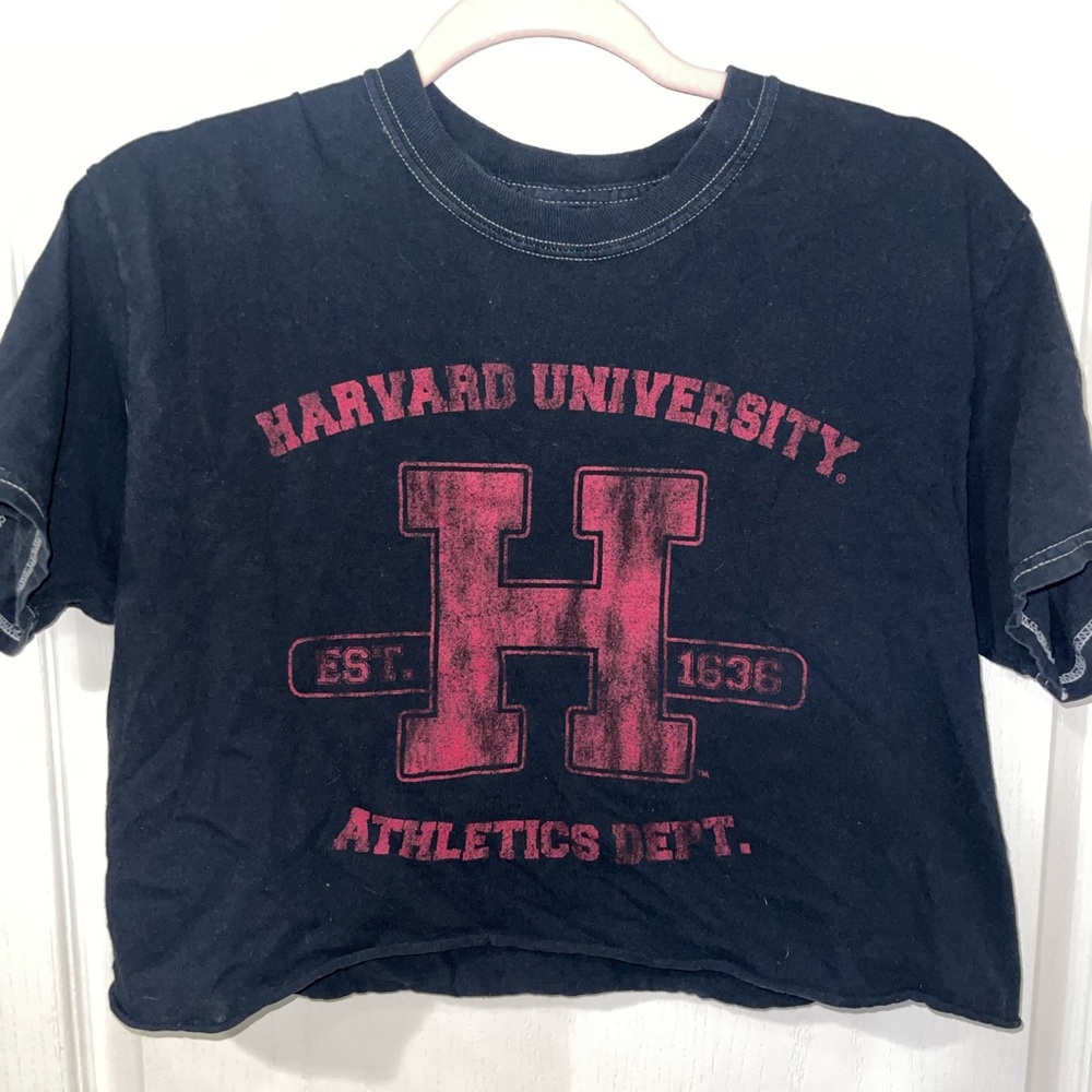 Harvard university crop top